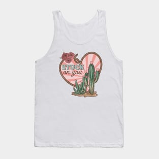 Stuck on You, Western Valentines Day Tank Top